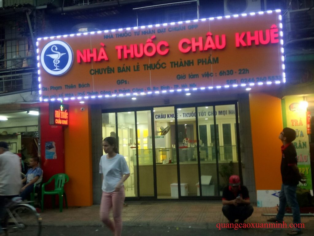 Làm biển quảng cáo tại Nguyễn Khoái