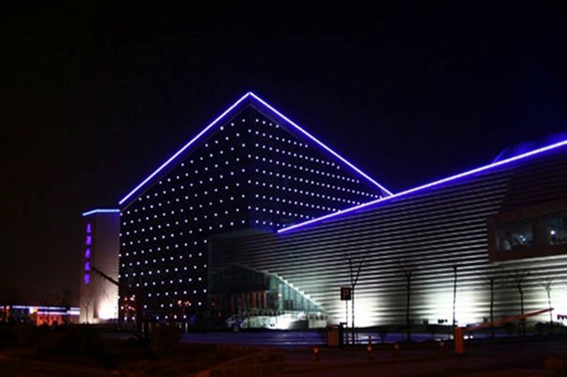 thiết kế led chiếu sáng tòa nhà