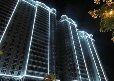 thiết kế led chiếu sáng tòa nhà