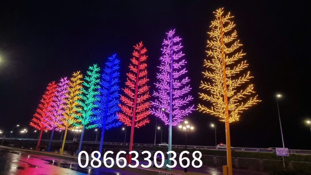 Thi công cây ánh sáng Vinhomes