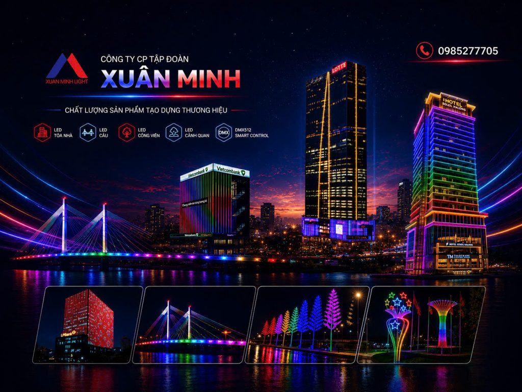 Lắp đặt led tòa nhà tại hà nội